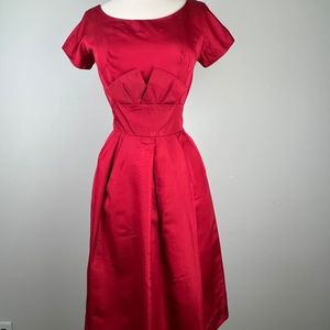 Vintage R & K Red Cocktail Dress